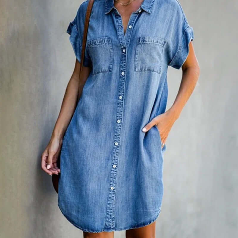 Rina - Stylish Denim Dress