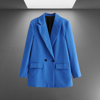 Timeless Double-Breasted Blazer for Women's Professional Wear