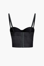 Underwire Mesh Bustier Top