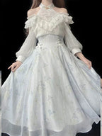 Chic Belle Époque-Inspired Midi Dress