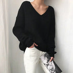 Cozy V-Neck Knit Sweater