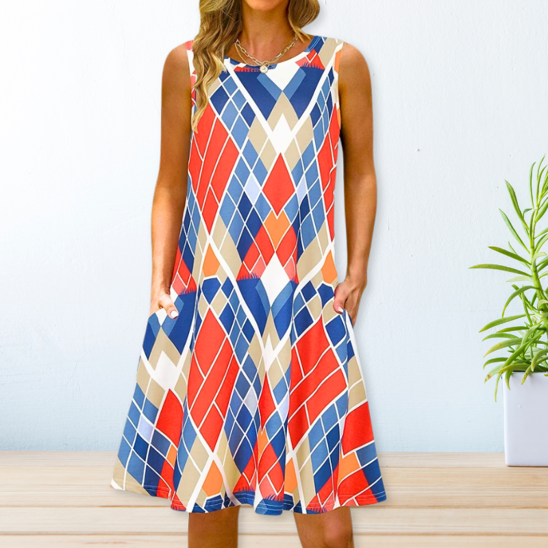 Graceful Printed Maxi Dress