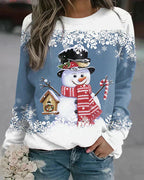 Freda - Vibrant Snowman Sweater Design
