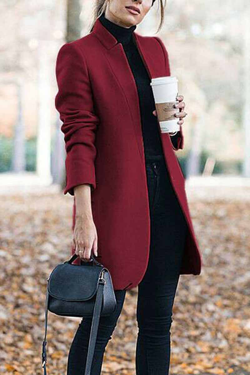 Stylish Stand-Up Collar Jacket