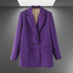 Timeless Double-Breasted Blazer for Women's Professional Wear