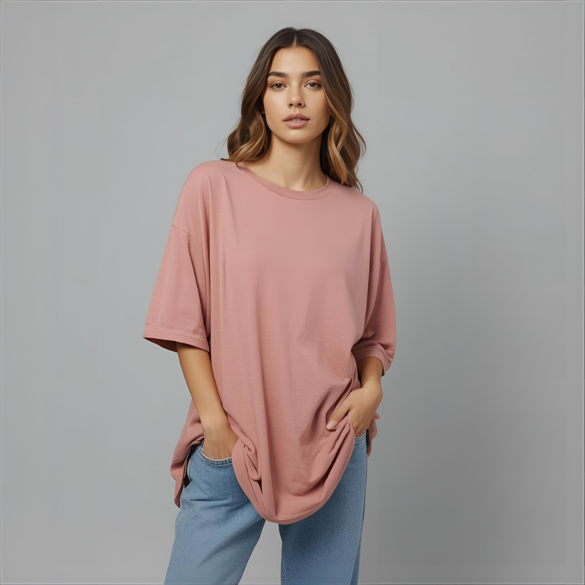 LUME | Dusty Rose Oversized Tee