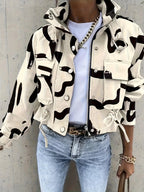 Stylish Women's Stand-Up Collar Jacket