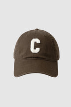 Baseball Cap with Embroidered Letter C