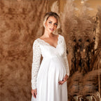 Chic Lace Maxi Dress for Expecting Mothers