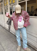 Women's Warm Insulated Jacket for Fall and Winter