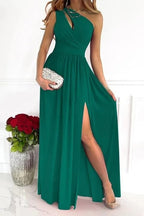 Chic One-Shoulder Evening Gown by Novella