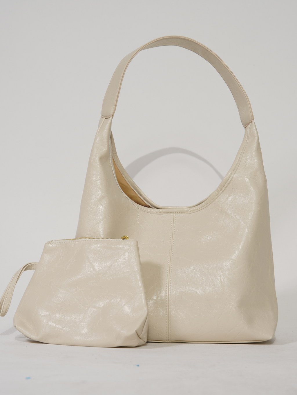 Retro Distressed Leather Tote Bag