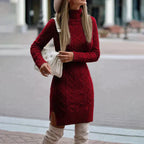 Chic Knit Winter Dress
