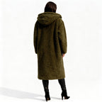 Stylish Women's Long Plush Fleece Coat