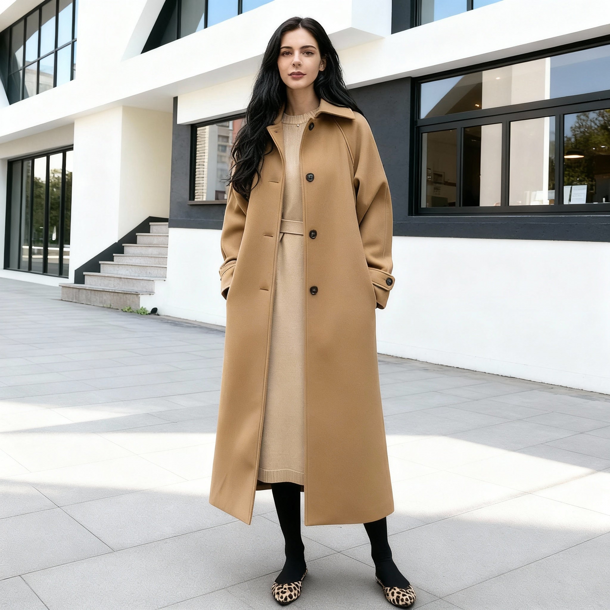 Stylish Long Overcoat