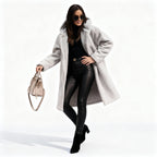 Stylish Women's Long Plush Fleece Coat