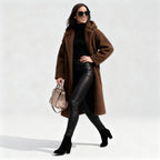 Stylish Women's Long Plush Fleece Coat