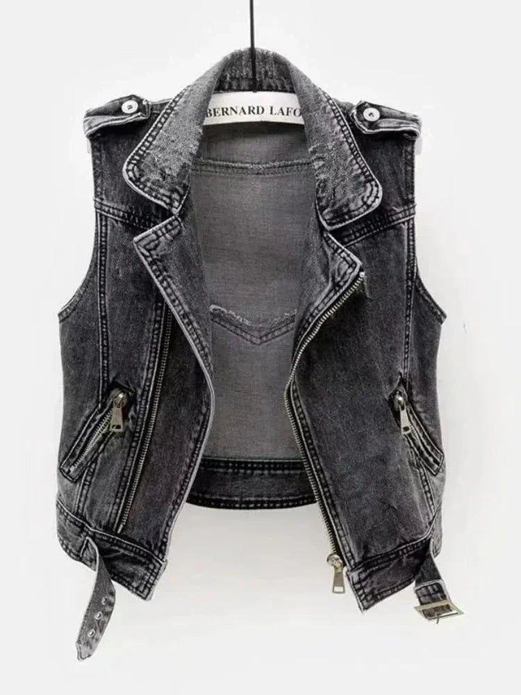 Women's Denim Vest