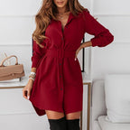 Yasa - Belted Waist Shirt Dress