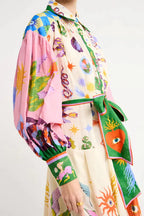 Retro-Style Long Floral Dress