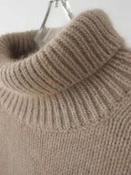 Stylish Women's Turtleneck Knit Sweater