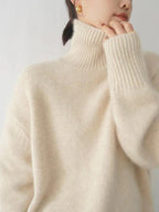 Stylish Women's Turtleneck Knit Sweater