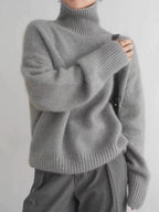 Stylish Women's Turtleneck Knit Sweater