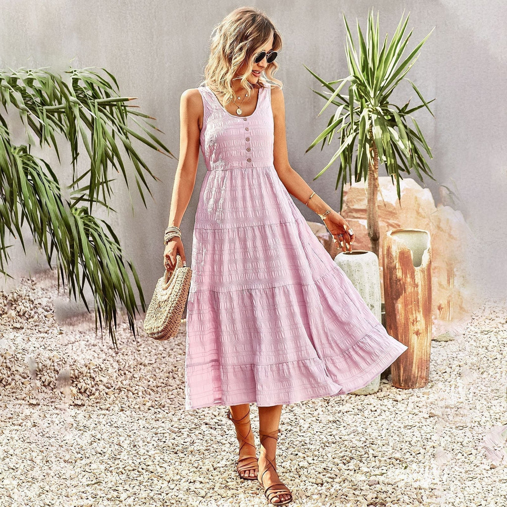 Joebelle Summer Sleeveless Midi Dress