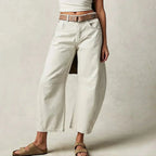 Deloise - Women's Relaxed Wide-Leg Jeans