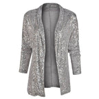 Sequin-Adorned Blazer Vest