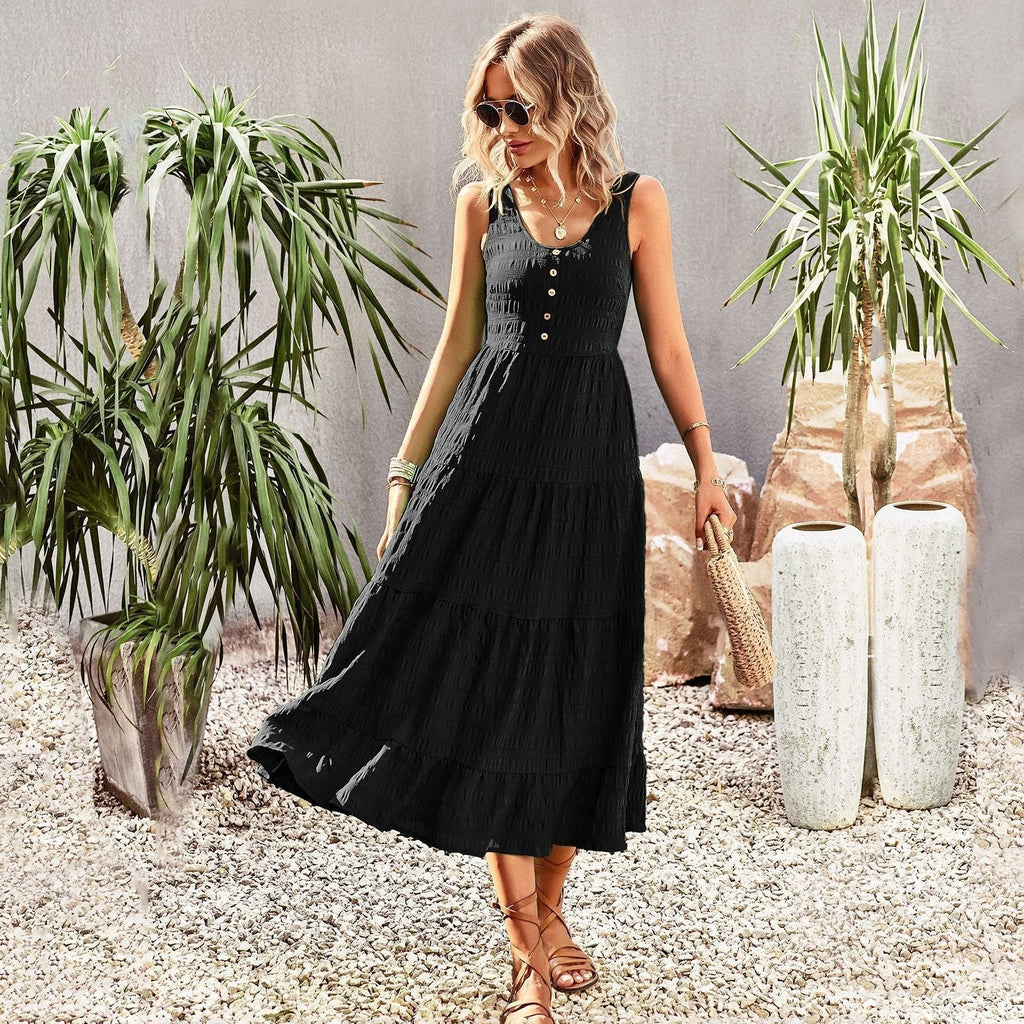 Joebelle Summer Sleeveless Midi Dress