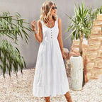 Joebelle Summer Sleeveless Midi Dress