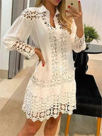 Chic Long Sleeve Lace Dress for Women