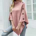 Stylish Turtleneck Poncho