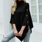 Stylish Turtleneck Poncho