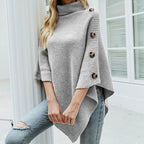 Stylish Turtleneck Poncho