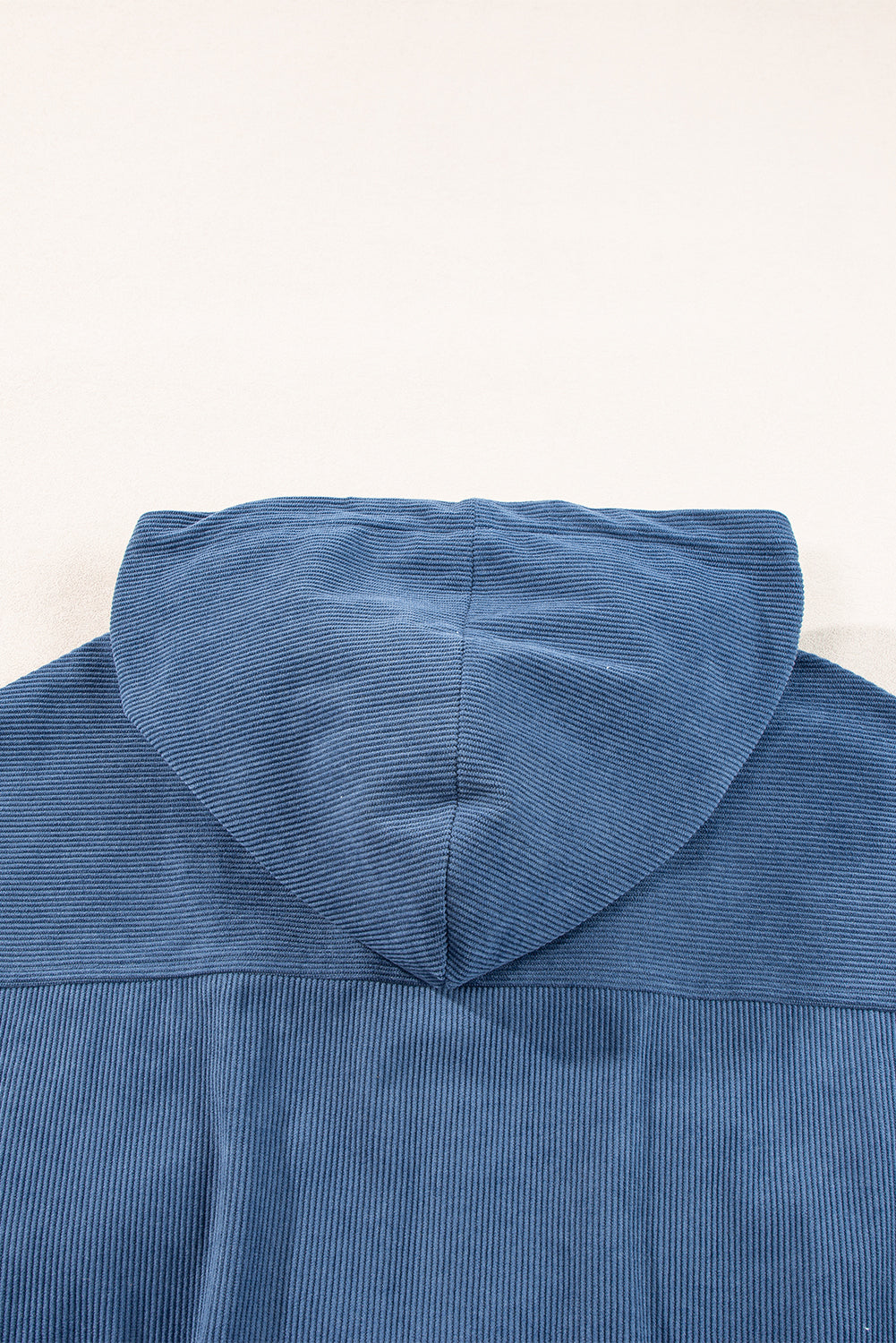 Teal Hooded Jacket with Zipper and Drawstring