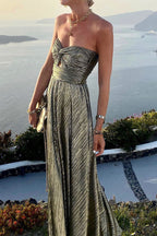 Women's Off-Shoulder Maxi Dress