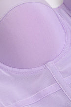 Underwire Mesh Bustier Top