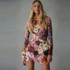 Unique Handcrafted Floral Dress