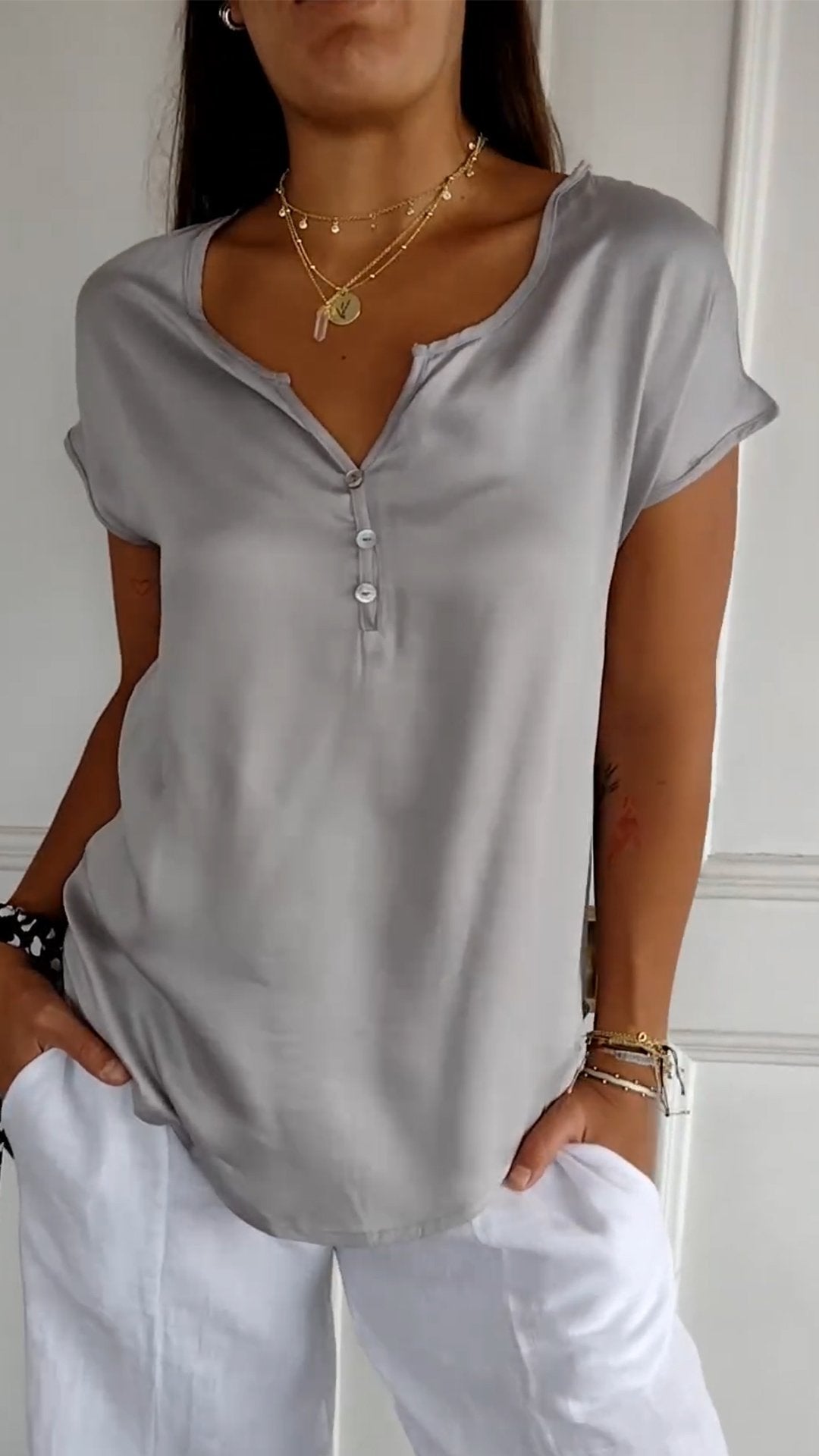Cozy V-Neck Tee