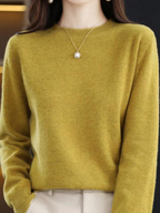 Warm and Comfortable Long-Sleeve Wool Pullover